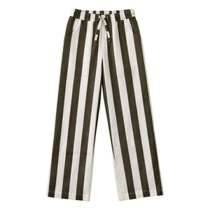Lililotte - Paul Maxi Trousers Twill Striped Organic Cotton | Off-White