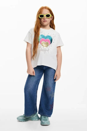 Desigual Çocuk Pamuklu Tişört