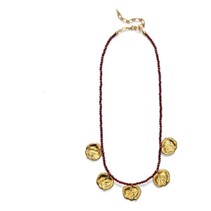 Anni Lu - Dream Catcher Necklace | Burgundy