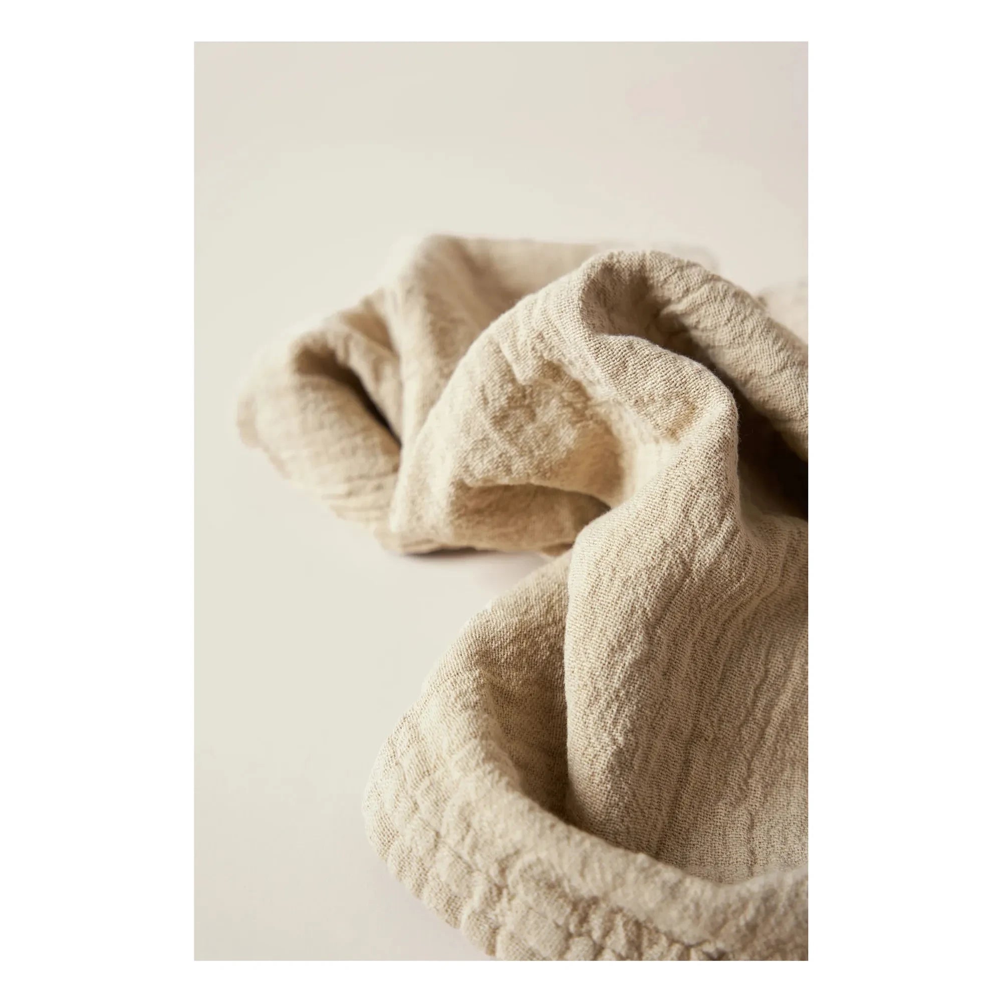 Autumn - Punto Organik Pamuk Jakarlı Peçete | Kum