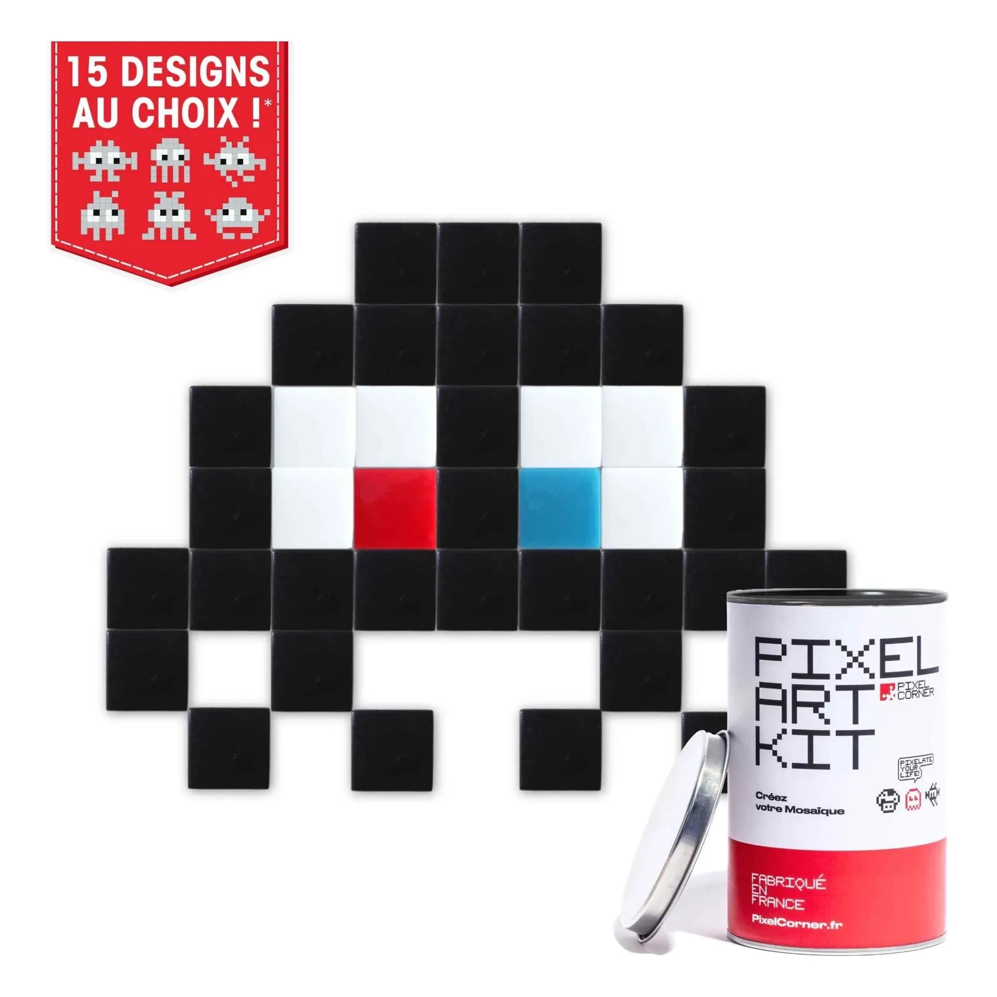 Pixel Corner - Pixel Art Kit - Little Alien | Black