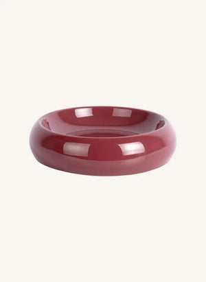 Present Time - Cadiz Metal Bowl | Burgundy