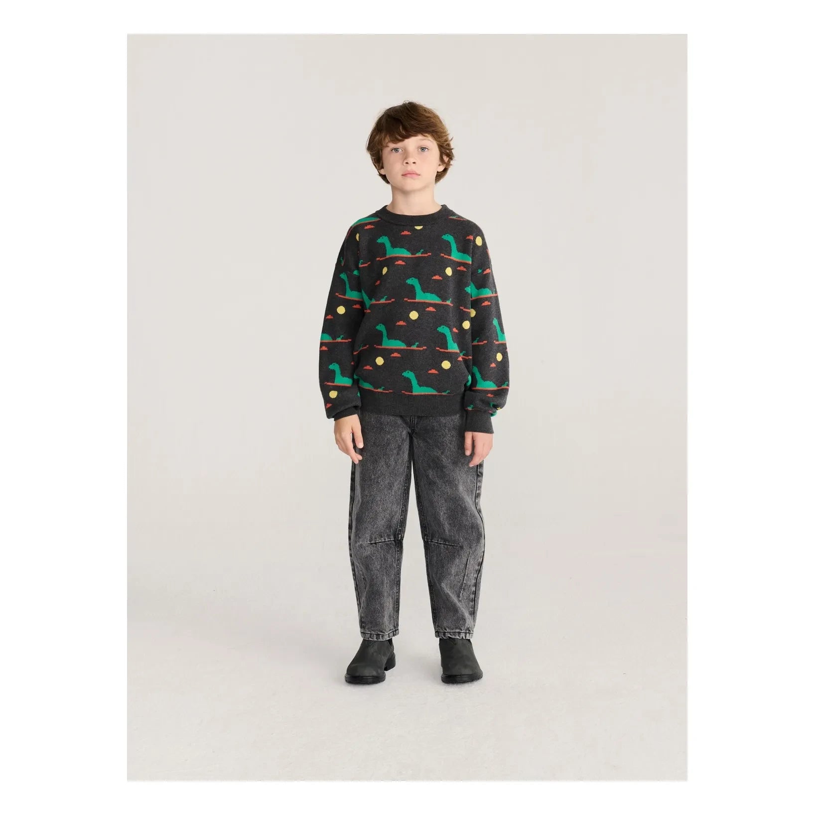 Bobo Choses - Organic Cotton Lake Sweater | Charcoal Grey