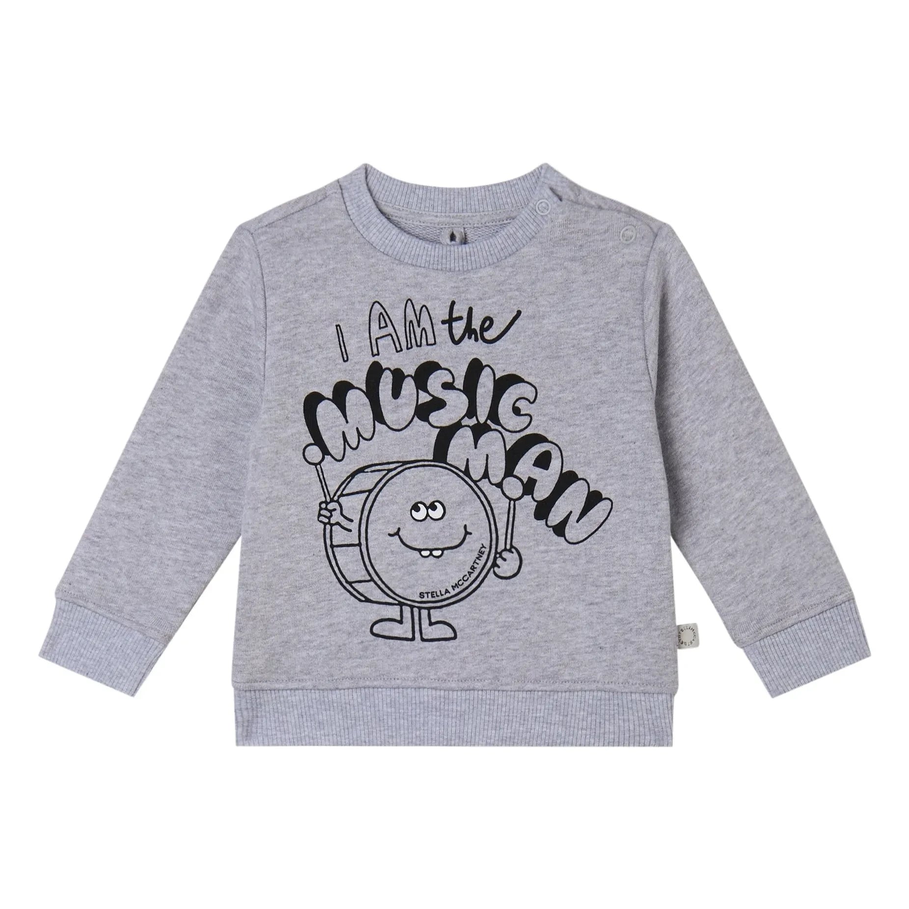 Stella McCartney Kids - I Am The Music Man sweatshirt Organic cotton | Gray