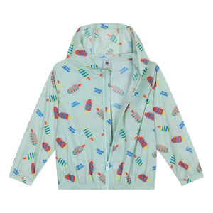Petit Bateau - Çiçek Desenli Rüzgarlık | Beyaz
