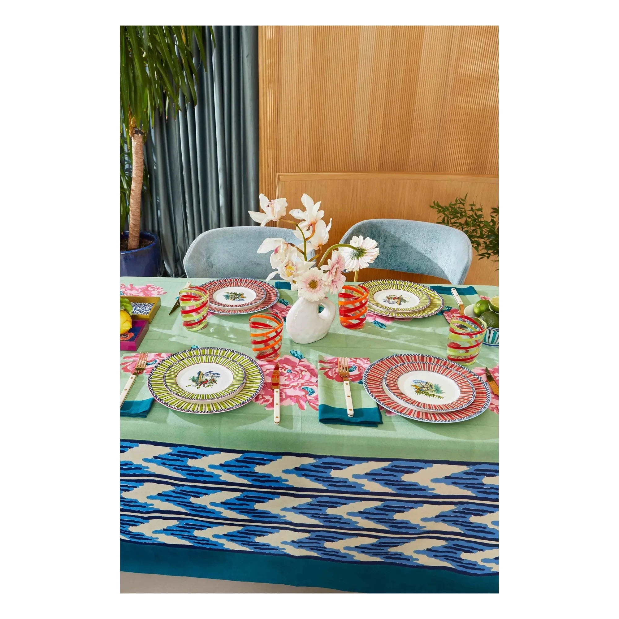 Lisa Corti - Nina tablecloth | Blue