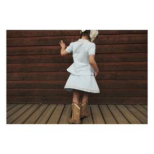 Copenhagen Colors - Tennis Skirt Made of Organic Cotton | Ice Blue