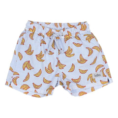 Búho - Banana Poplin Organic Cotton Swimsuit Shorts | Ice Blue