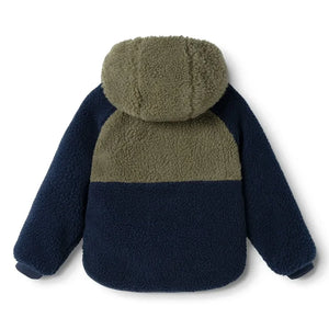 Liewood - Jackson Double-Sided Sherpa-Style Jacket Made from Recycled Fibers | Khaki