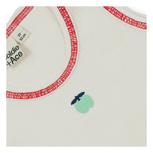 Goldie + Ace - Fitted Cotton Tank Top Apple | Ivory