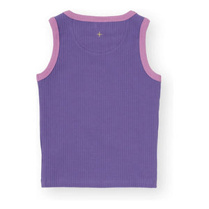 Goldie + Ace - Contrast Ribbed Tank Top | Purple