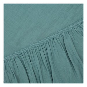 Haomy - Cotton Flannel Fitted Sheet | Blue Stone