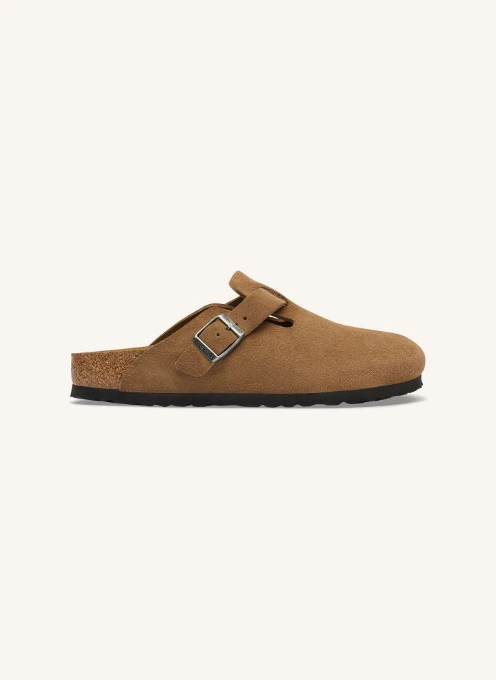 BIRKENSTOCK - Boston Suede Clogs | Camel