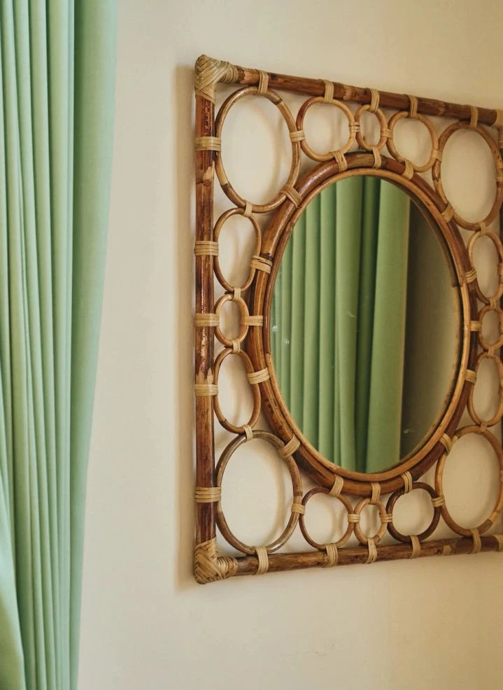 Anna + Nina - Bamboo Mirror | Brown