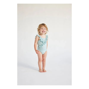 Bobo Choses - Vichy One-Piece Swimsuit | Light Blue