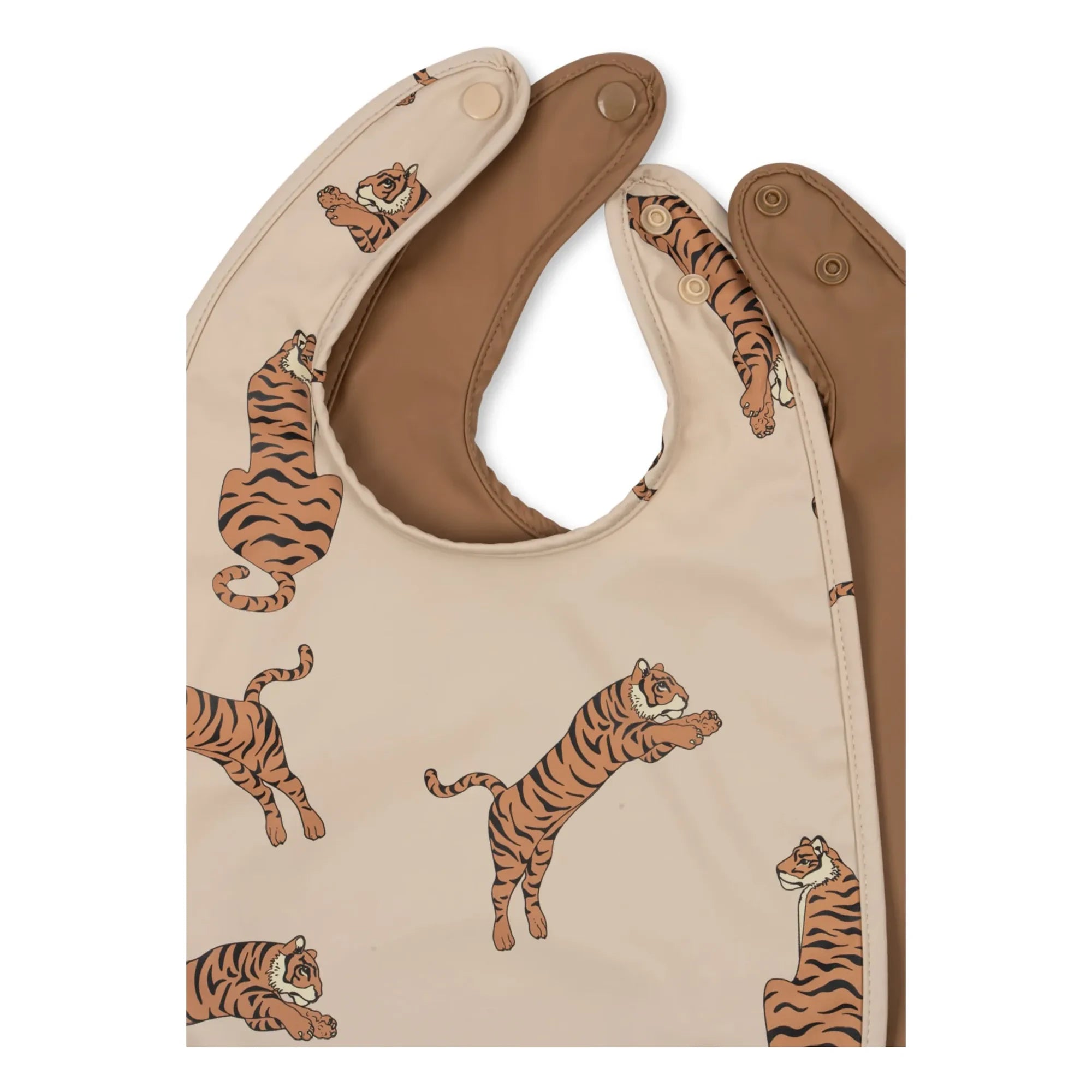 Konges Sløjd - Tiger Baby Rompers - Set of 2 | Brown