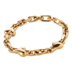 Jenny Bird - Art Heart Chain Bracelet | Gold