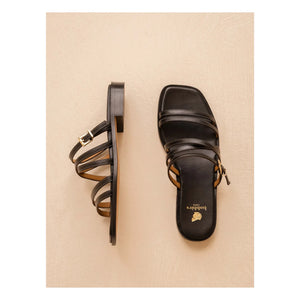 Bobbies - Isys Leather Sandals | Black