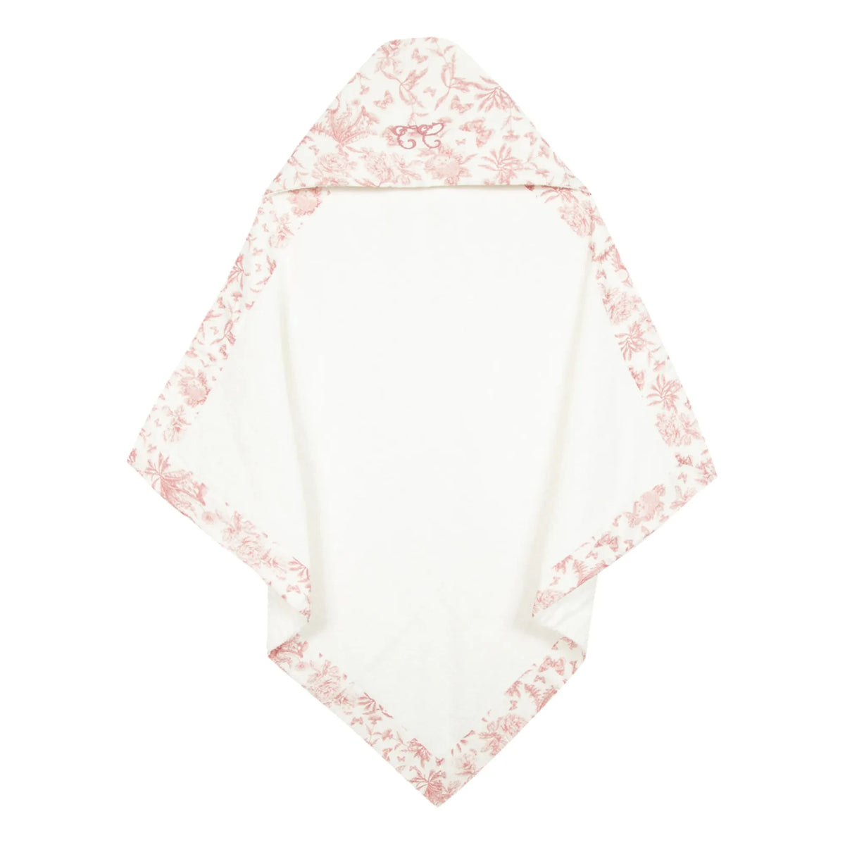 Tartine et Chocolat - Toile de Jouy Baby Towel Cape | Peach