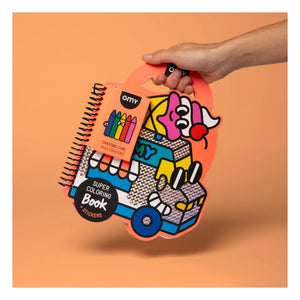 Omy - Sticker Coloring Book