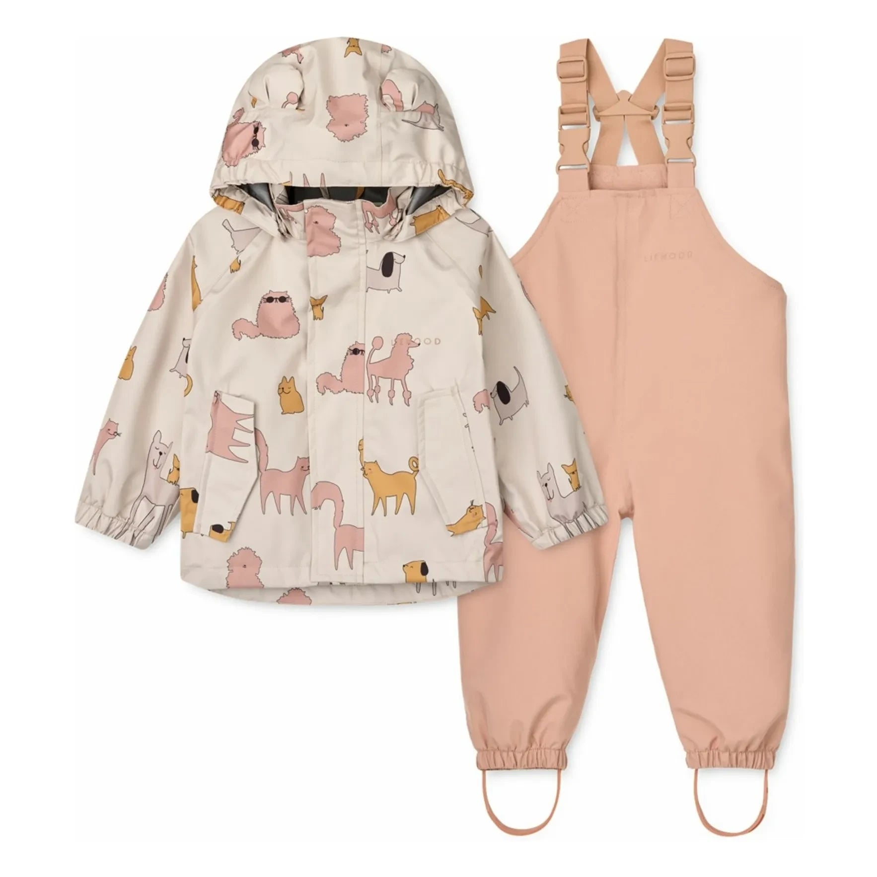 Liewood - Manu Rain Suit Recycled Fiber | Pink