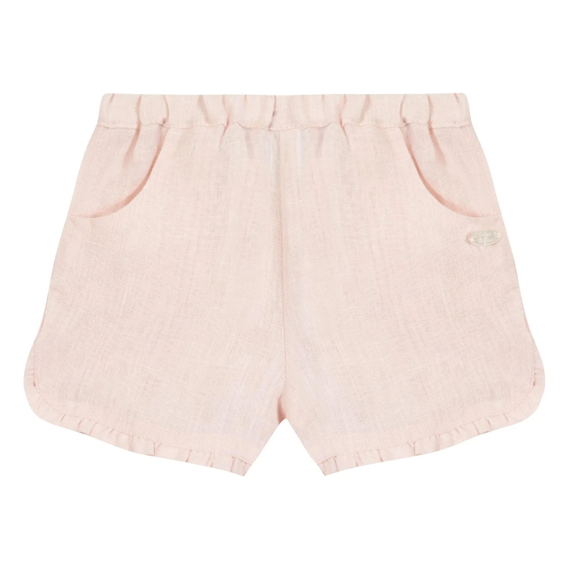 Tartine et Chocolat - Light Pink Fronces Shorts