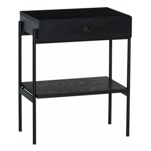 Hübsch - Bedside Table Black | Black