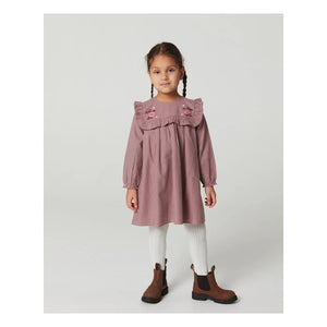 Copenhagen Colors - Embroidered Checked Dress | Pink