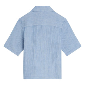 Scotch & Soda - Polo Chambray Shirt | Light Blue