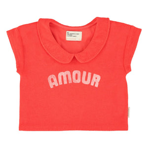 Piupiuchick - Amour Sponge Organic Cotton T-shirt | Red