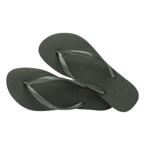 Havaianas - Thin Toe Post Flip Flops | Olive Green
