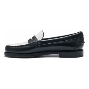 Sebago - Two-Tone Classic Moccasins | Black/White