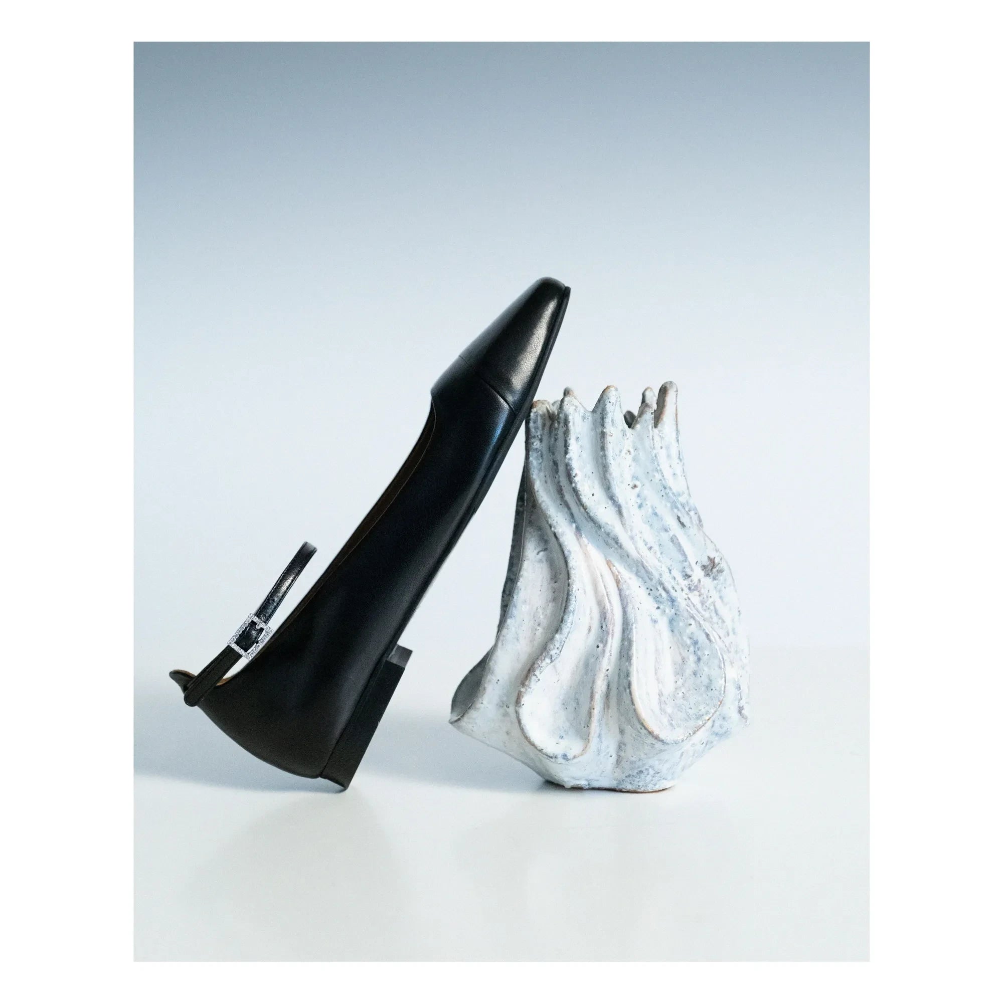 Lachoix - Black Leather Ballerinas