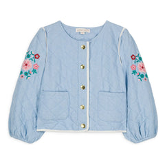 Louise Misha - Joulia Organic Cotton Jacket | Light Blue