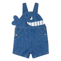 Stella McCartney Kids - Denim Whale Romper | Blue