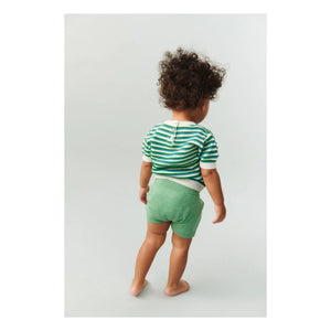 FUB - Chiné Organic Cotton Knit Shorts | Green