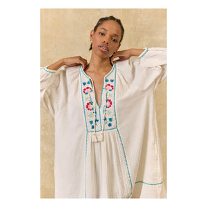 Louise Misha - Janicianne organic cotton dress | White