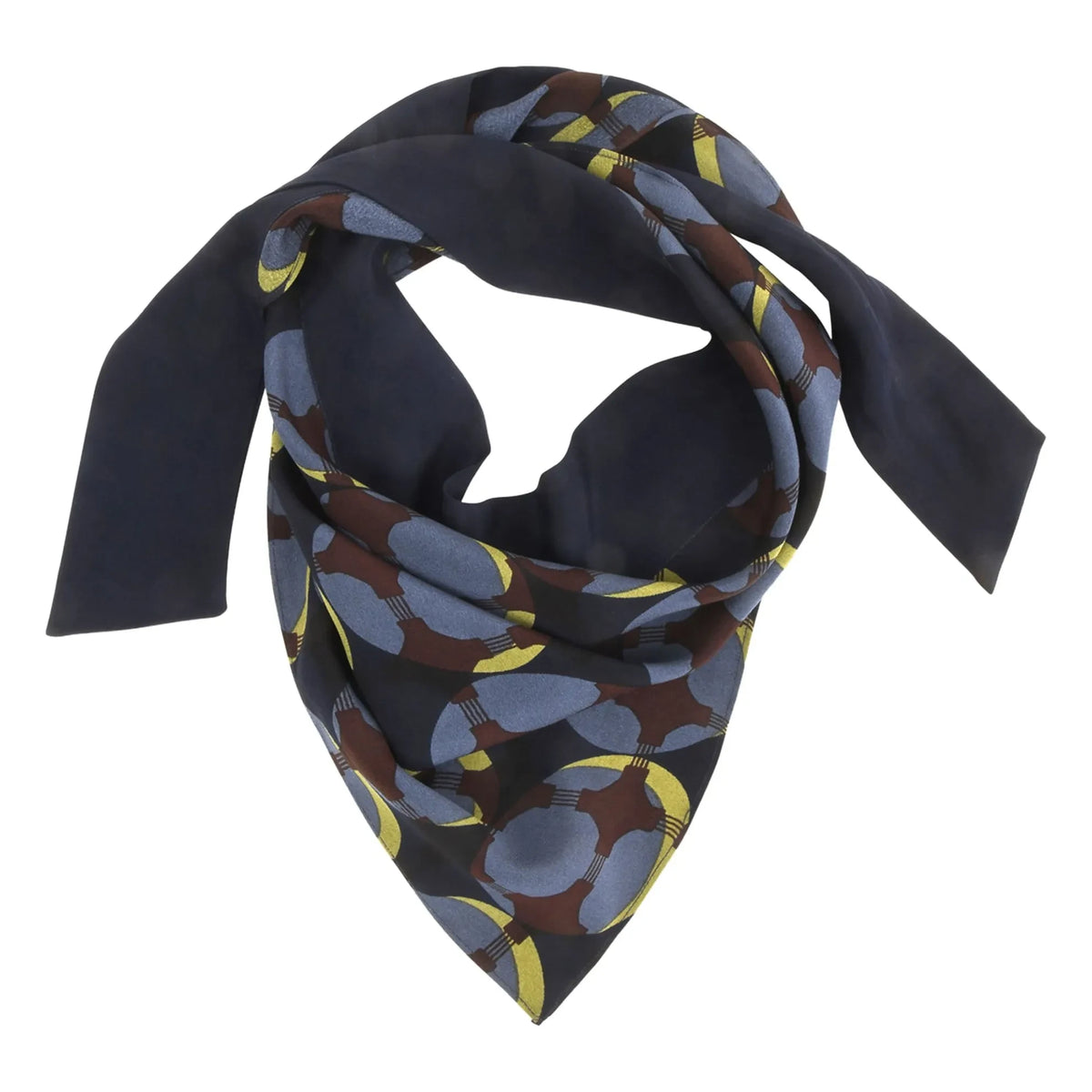 Mapoésie - Taïga Silk Crepe Scarf | Navy
