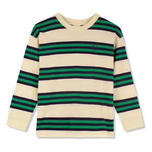 Wynken - Striped organic cotton T-shirt | Light yellow