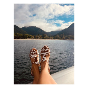 Mama Praïa - Fisherman Sandals Cow | Brown