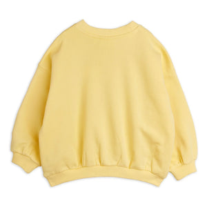 Mini Rodini - Animal Print Organic Cotton Sweat Patch | Yellow