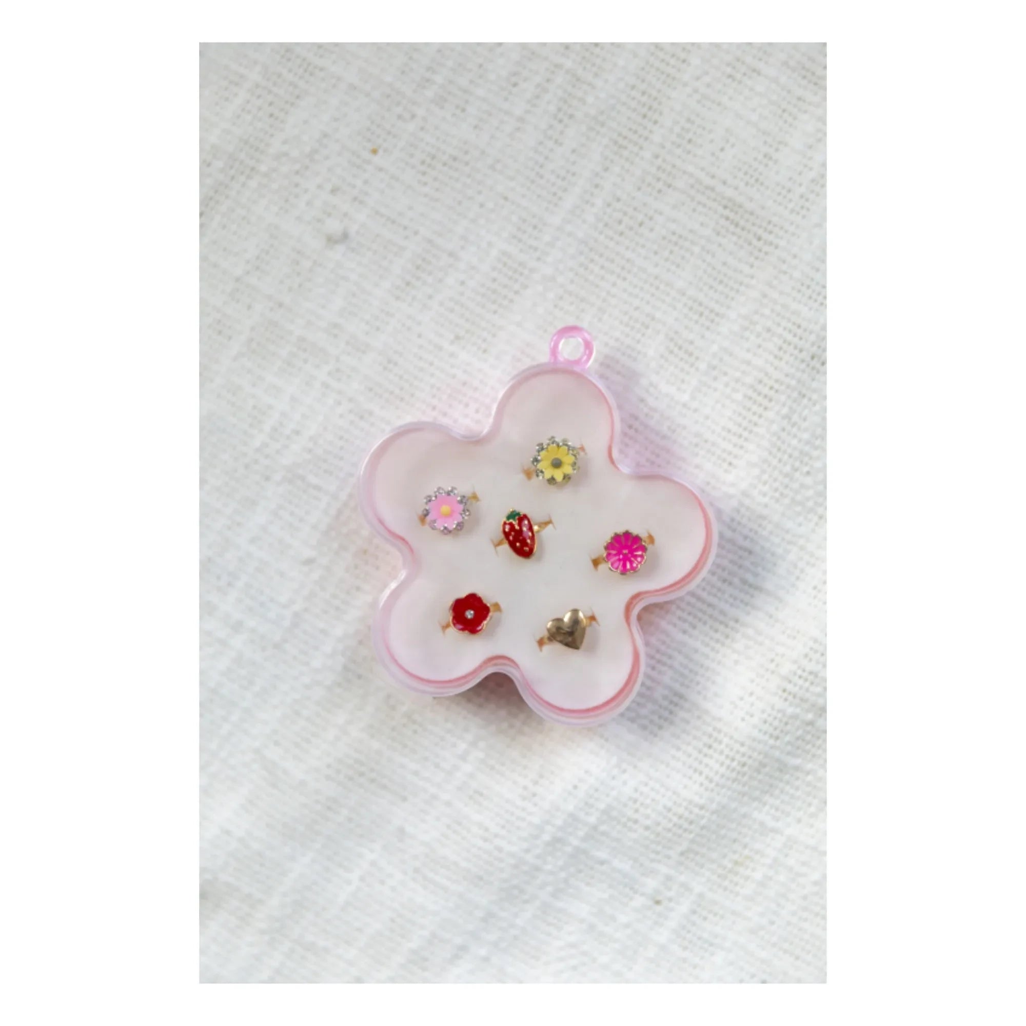 Bonton - 5 Flower Ring Set | Gold