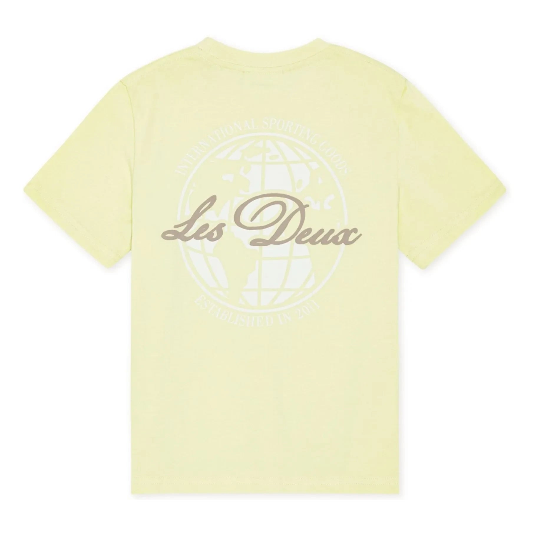 Les Deux - Globe Les Deux Organic Cotton T-Shirt | Yellow