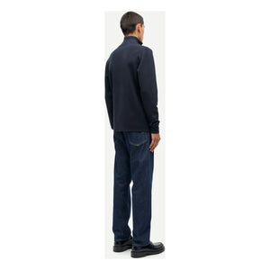 Samsoe Samsoe - Gunan Half-Zip Sweatshirt | Dark Blue