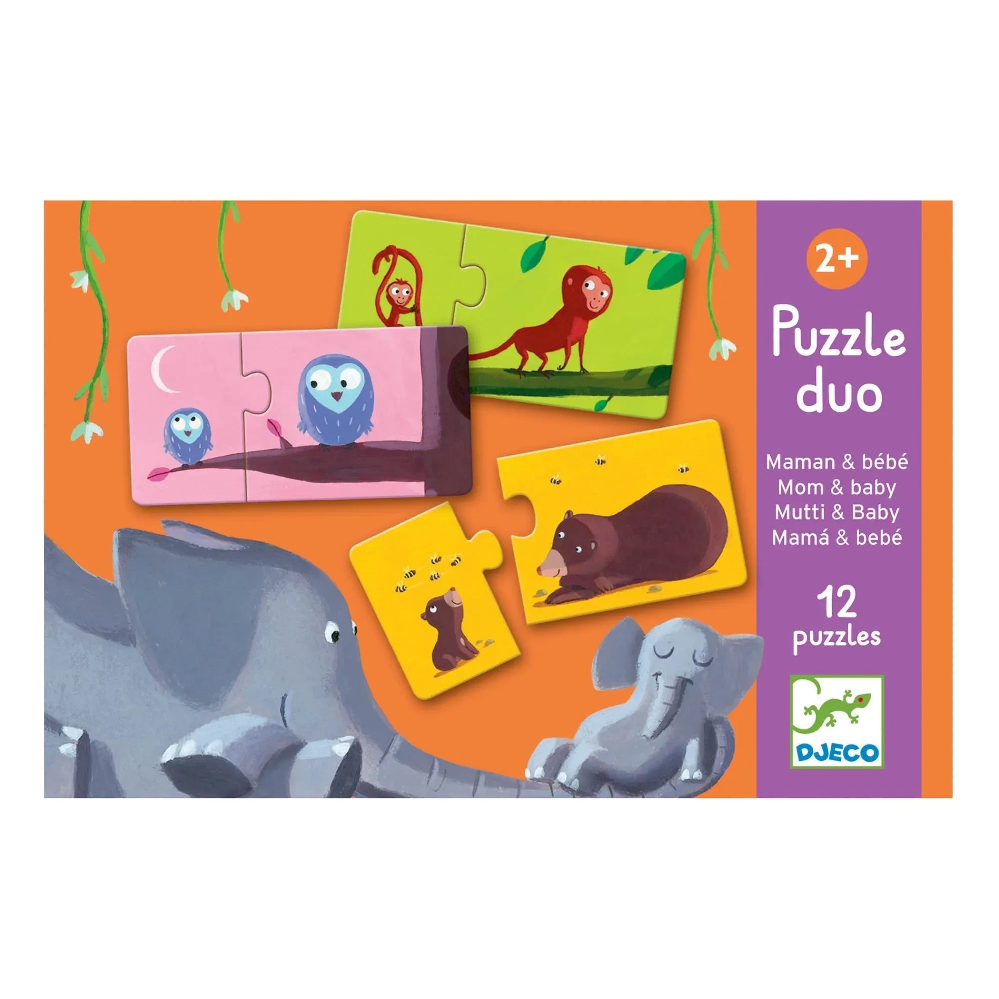 Djeco - Mother and Baby Puzzle Set