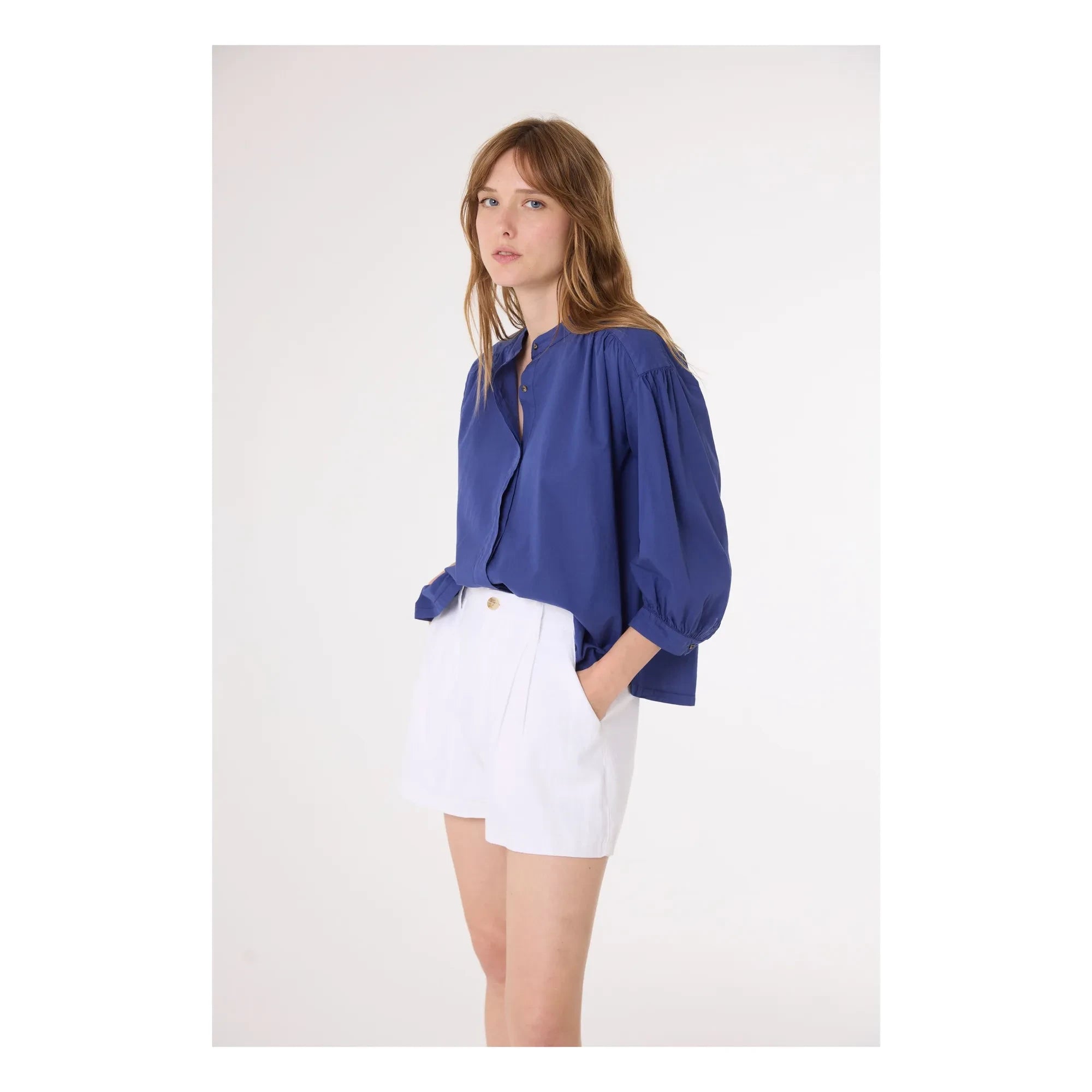 Sacrécoeur - Carla Blouse | Navy Blue