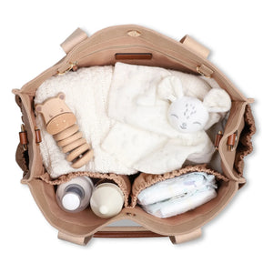 Chloé - Logo Cloth Diaper Bag | Beige Pink