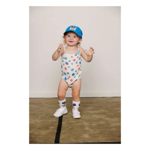 Mini Rodini - Organic Cotton 7 Pairs Ping Pong Socks | Blue