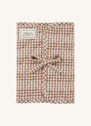 Editions Aimable - Henriette health book case | Noisette Vichy Cotton