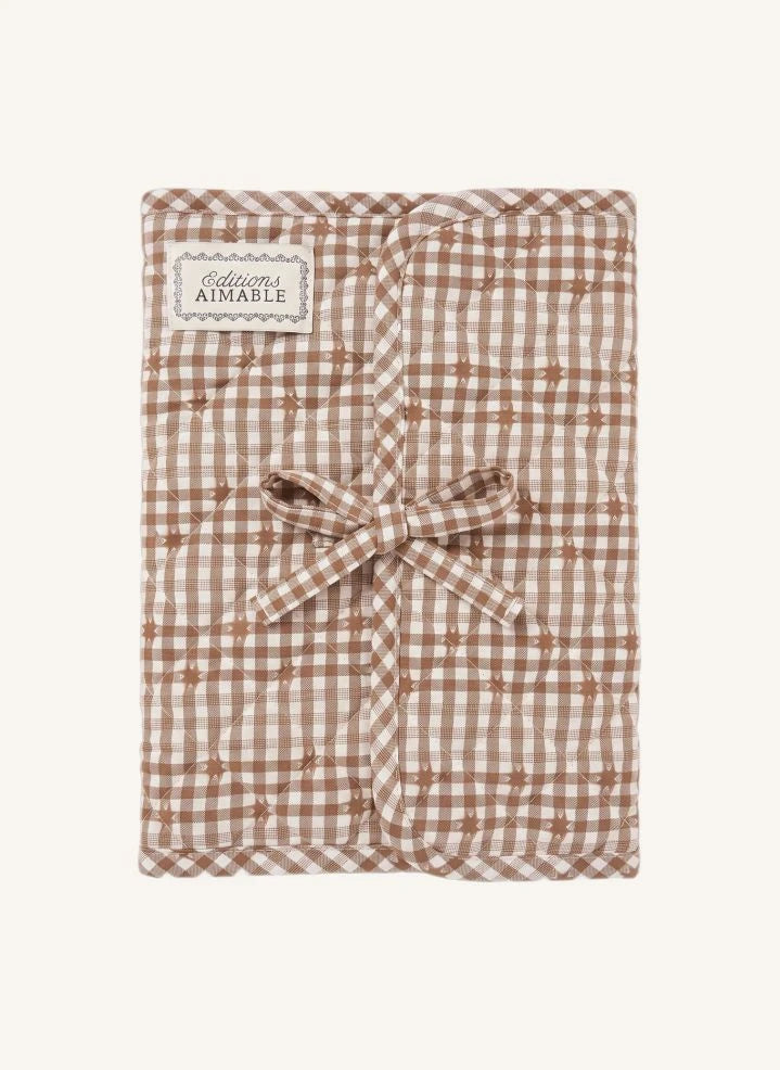Editions Aimable - Henriette health book case | Noisette Vichy Cotton